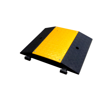 3 Channel Cable Protector Speed Ramp – Black & Yellow