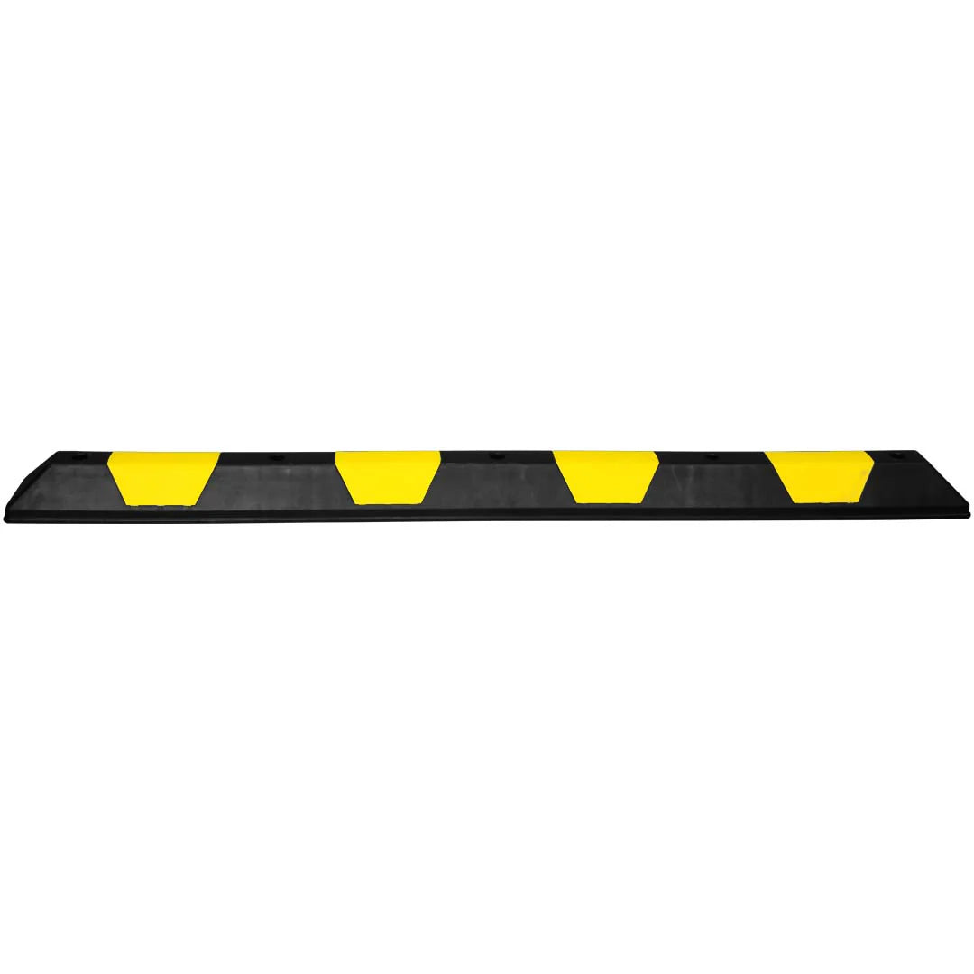 180cm PPC black and yellow parking wheel stopper, durable and reflective for parking lots