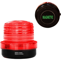 220V red rotating beacon light for hazard and safety indication