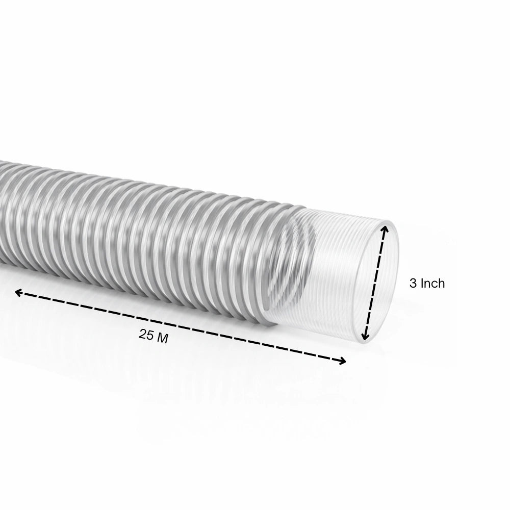 3 inch Berry silver PVC suction hose 25M for irrigation and water transfer