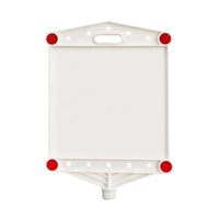 Berry empty reflective sign plate 30x30cm for custom message display