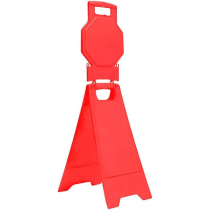 Berry Blank Safety Floor Sign Red Foldable A-Frame