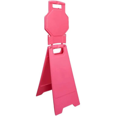 Blank Safety Floor Sign Pink Foldable A-Frame