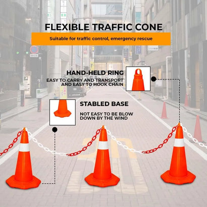 Flexible traffic cones
