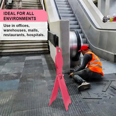 Blank Safety Floor Sign Pink Foldable A-Frame