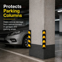 80cm black and yellow rubber corner protector for vehicle and building safety