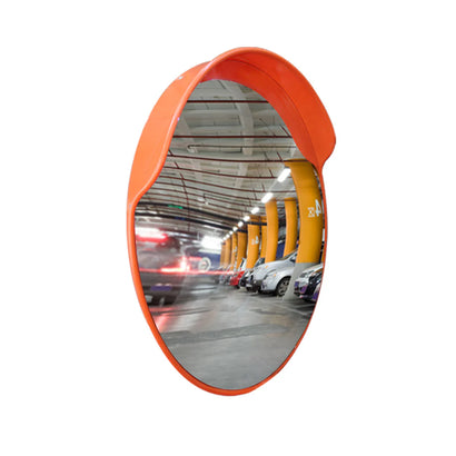 80cm round convex safety mirror for parking lots and driveways, enhances visibility and safety