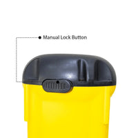 9M yellow retractable safety barrier tape for traffic cones