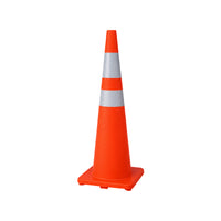 90cm orange PVC traffic cone for road safety and traffic control