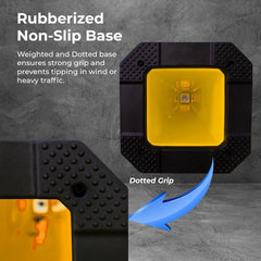 Evelux 62CM Yellow Reflective Traffic Cone