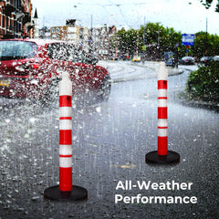 Evelux Delineator Post - Red | 120cm