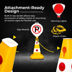 Evelux 62CM Traffic Cone - Yellow