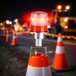 Solar Warning Light 360° with Reflective Sheet – 4 LED Safety Beacon