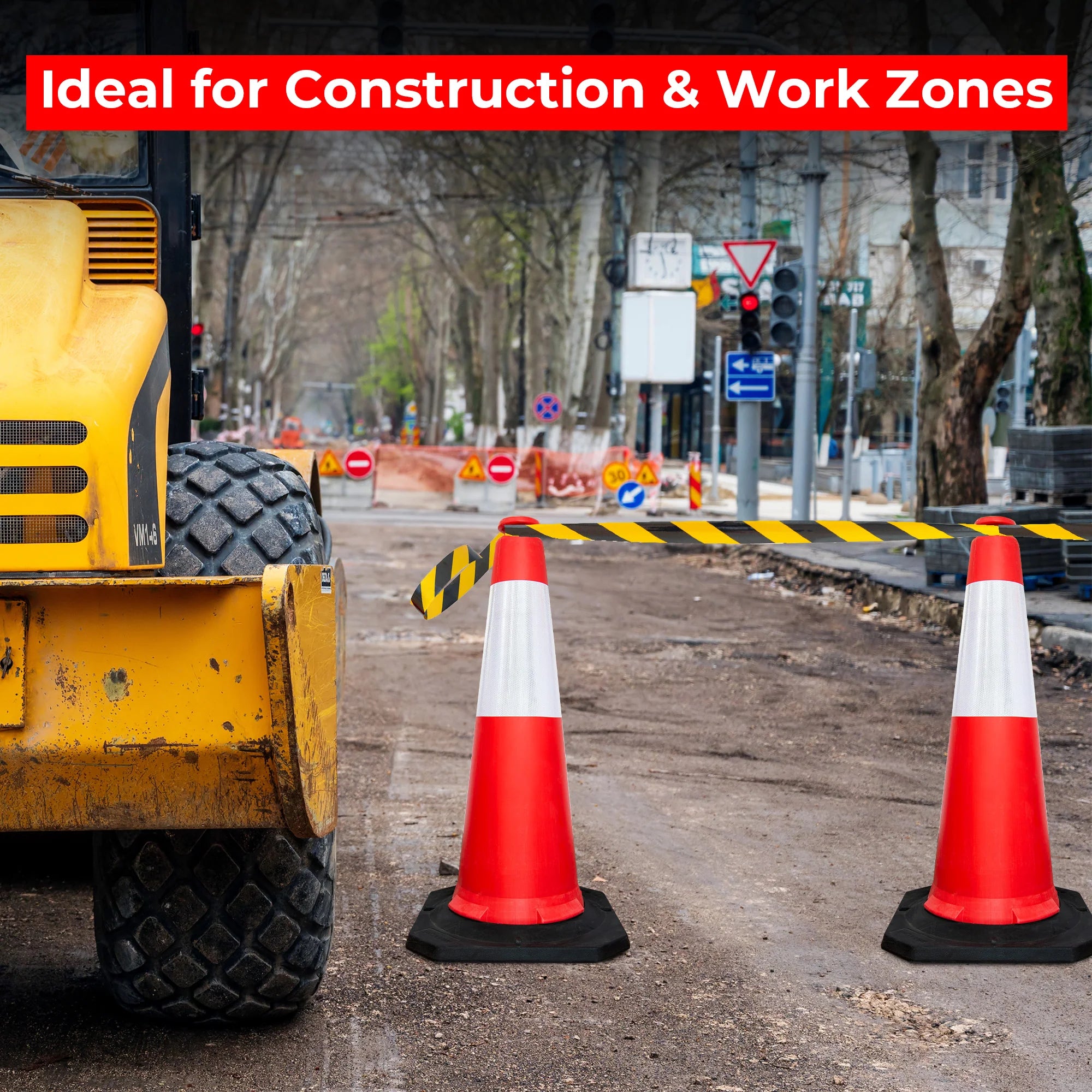 100CM Traffic Cone - Red