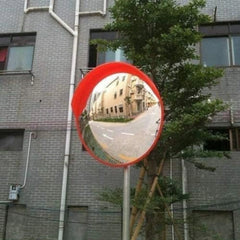 Convex Safety Mirror 100CM Orange Outdoor Security Mirror