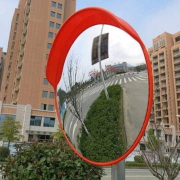 Convex Safety Mirror 100CM Orange Outdoor Security Mirror