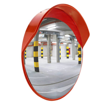 Convex Safety Mirror 100CM Orange Outdoor Security Mirror