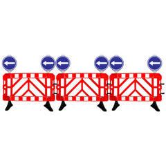 Evelex 1.5Meter Crowd Control Barrier - Red