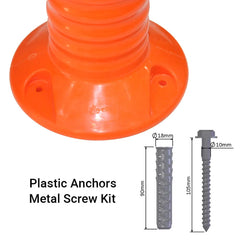 Flexible Traffic Delineator Post 75CM Orange
