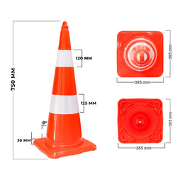 Evelux Unbreakable Traffic Cone 90CM