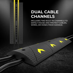 1 Meter Speed Ramp Hight 6 cm - Black