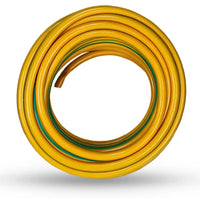Durable Mermaid 1/2 inch garden hose, 50M, yellow, reinforced for high pressure
