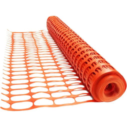 Heavy duty orange safety fencing mesh 50M x 1M for construction site barriers