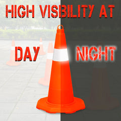 Evelux Unbreakable Traffic Cone 50CM