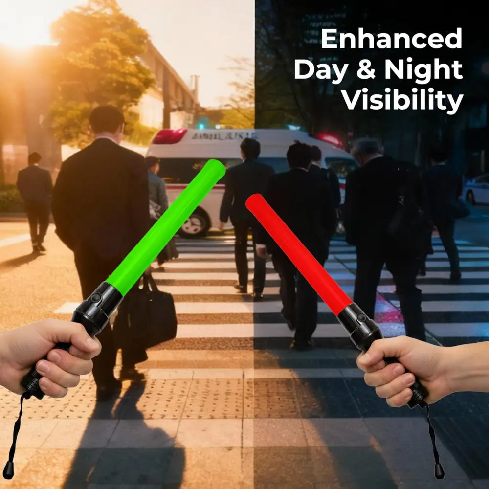 led traffic safety wand baton
