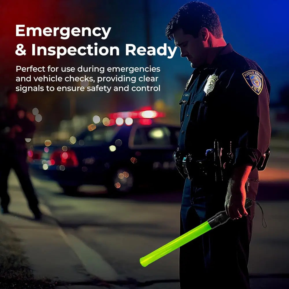 led traffic safety wand baton