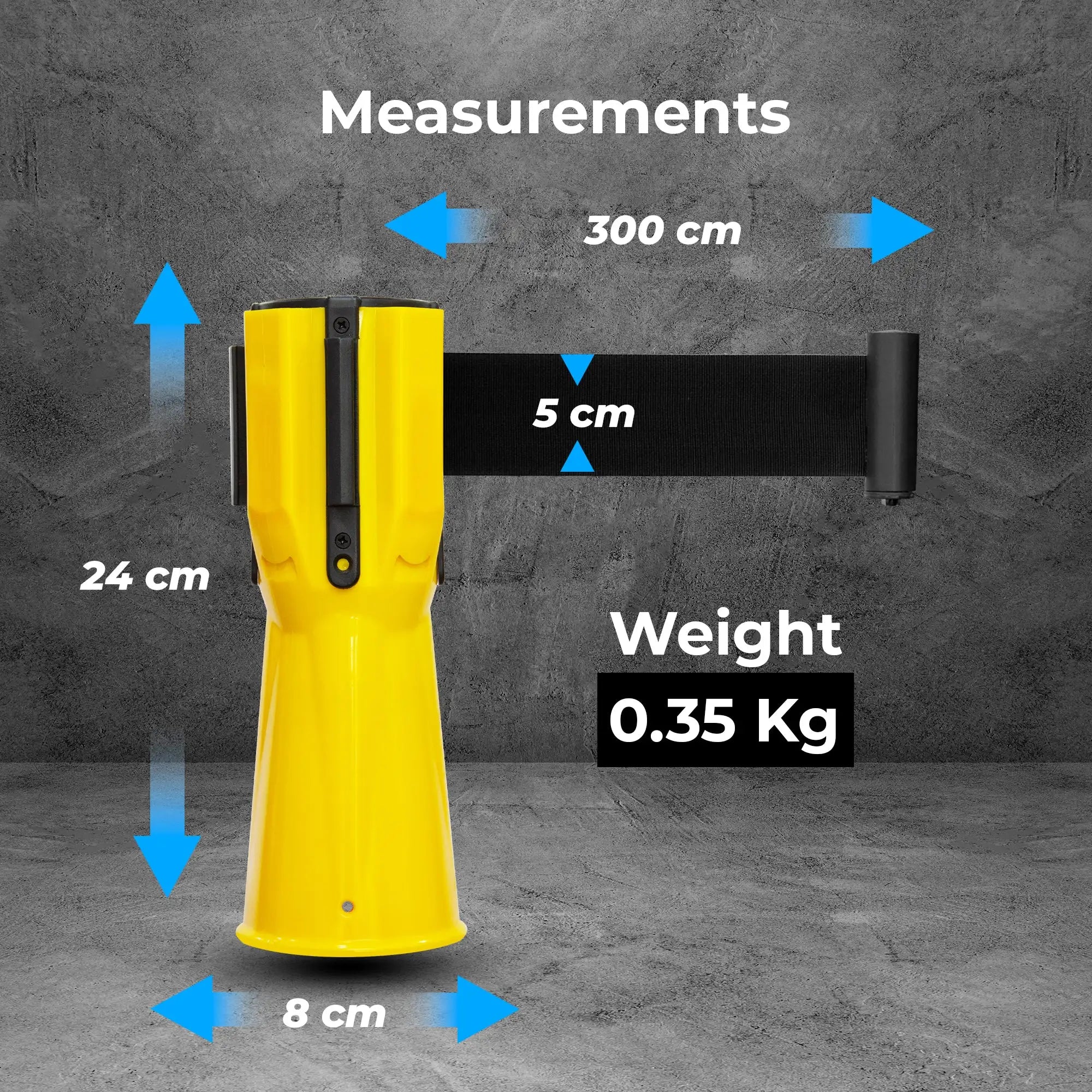 3 Meter Traffic Cone Topper - Yellow/Black