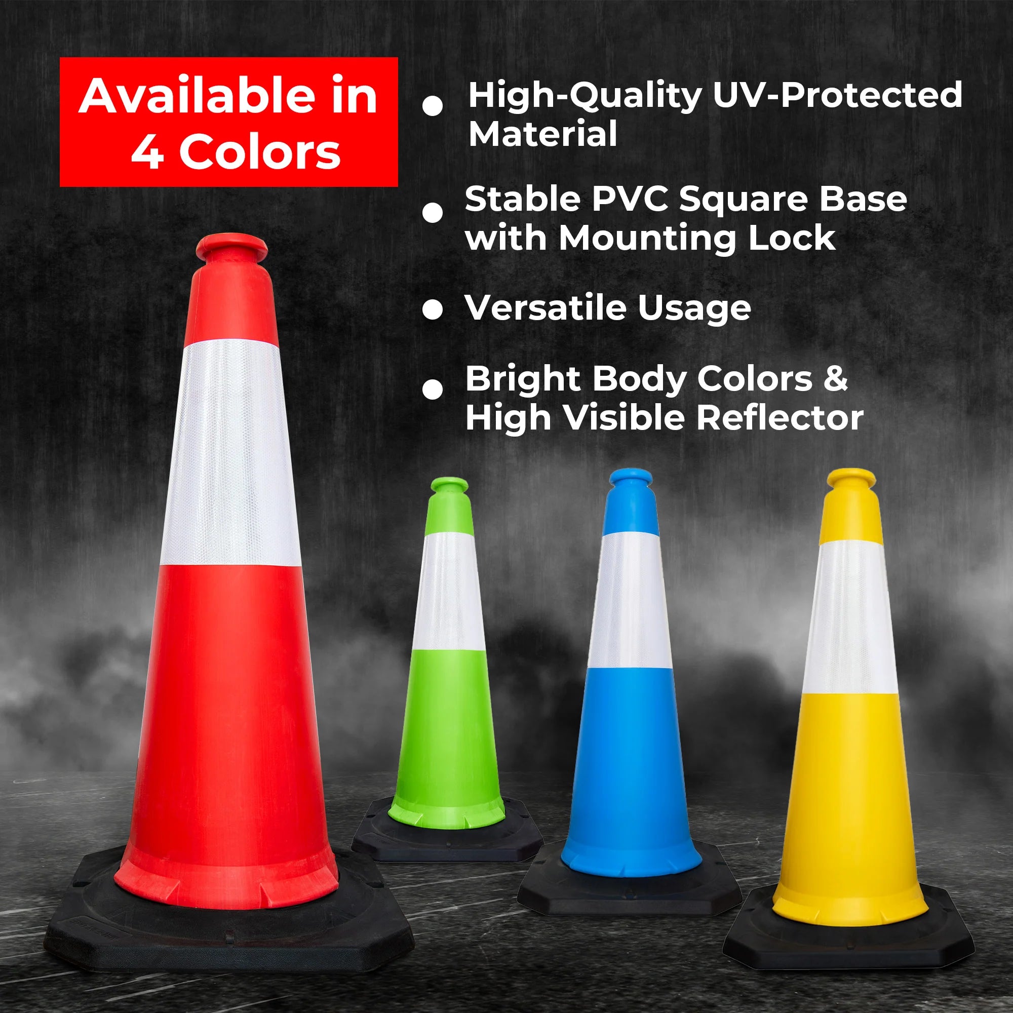 100CM Traffic Cone - Red