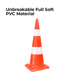 Evelux Unbreakable Traffic Cone 90CM