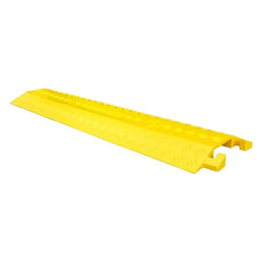 Plastic Cable Protector 1M Drop Over Floor Cable Cover Yellow
