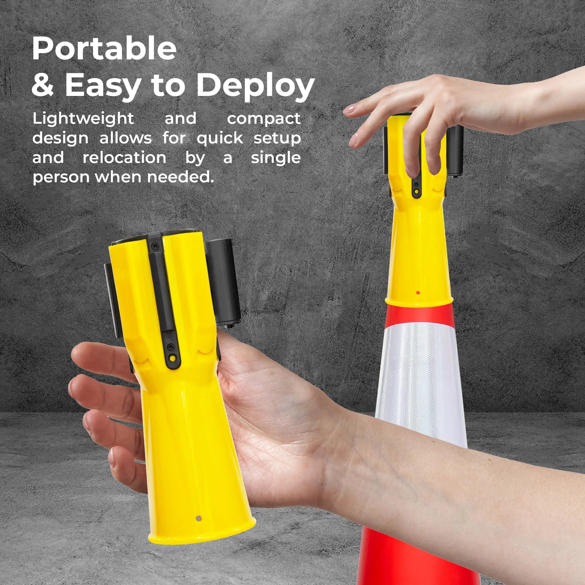 3 Meter Traffic Cone Topper - Yellow/Black