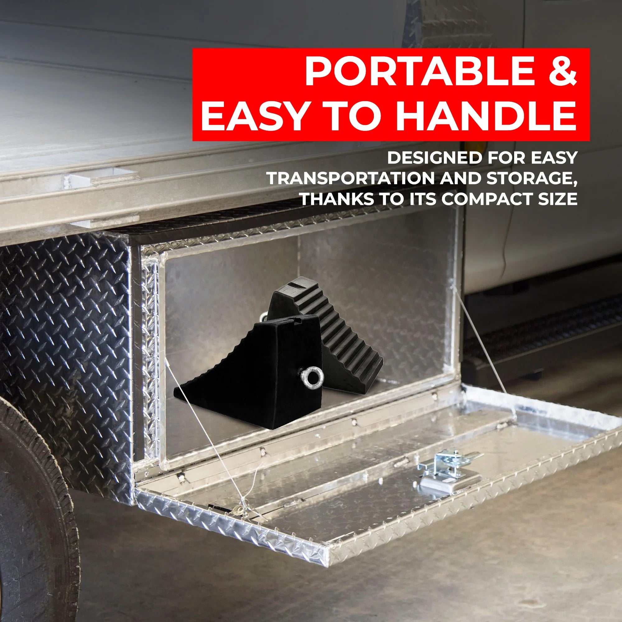 Heavy-Duty 5KG Rubber Wheel Chock