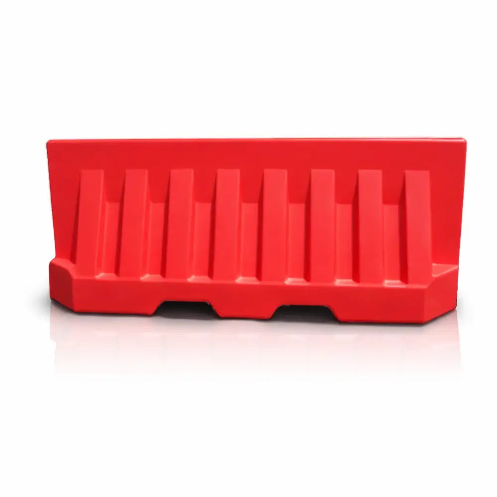 Red plastic barrier 