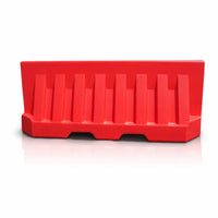 Red plastic barrier 