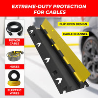 Cable protector with flip-open design 