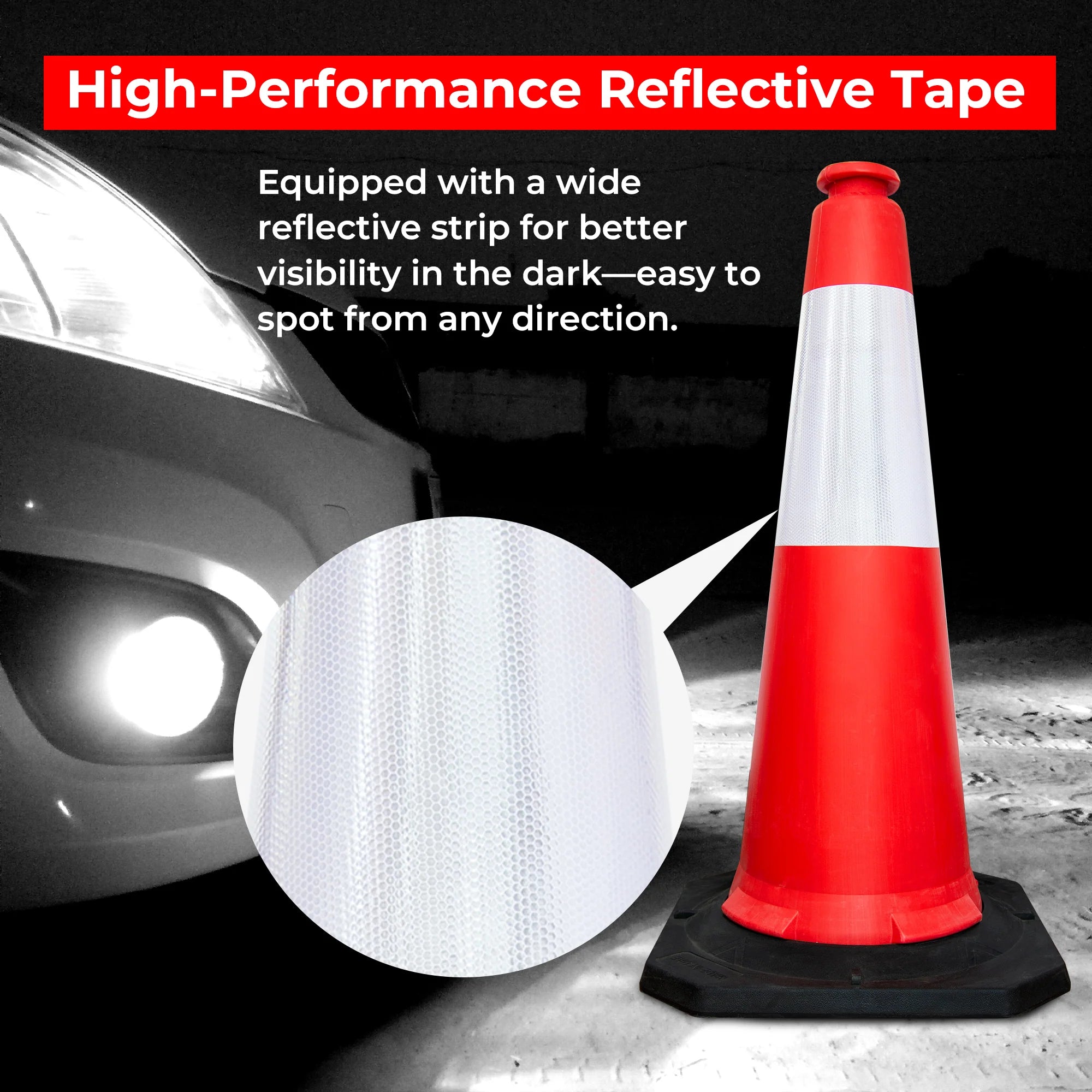 100CM Traffic Cone - Red
