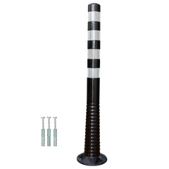 Reflective Flexible PU Delineator Post Black - 100CM