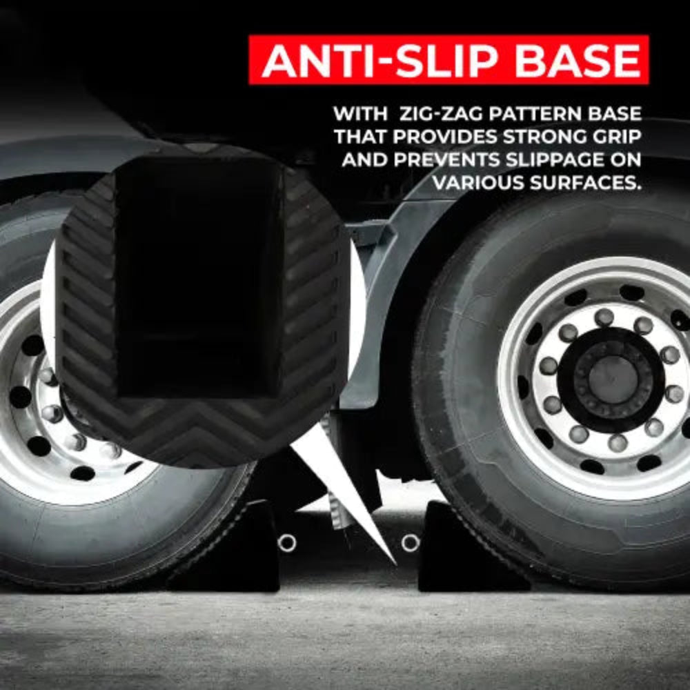 Rubber Wheel Chocks Black for vehicle
