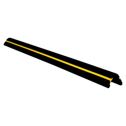 Rubber Corner Guard 1M Black Yellow Wall Edge Protector