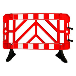Safety Barricade 150CM Red Modular Crowd Control Barrier