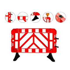 Safety Barricade 150CM Red Modular Crowd Control Barrier