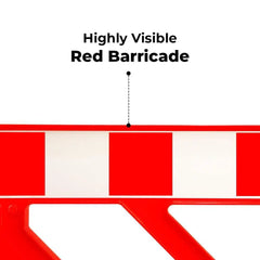 Safety Barricade 150CM Red Modular Crowd Control Barrier