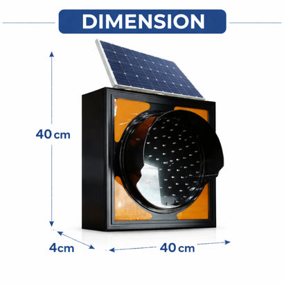 Solar LED Work Zone Warning Light 40CM Aluminum Sign