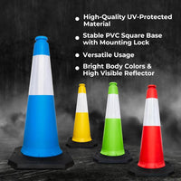 Traffic Safety Cone 4 color variant 