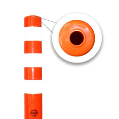 Flexible Traffic Delineator Post 75CM Orange