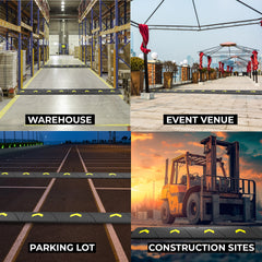 1 Meter Speed Ramp Hight 6 cm - Black